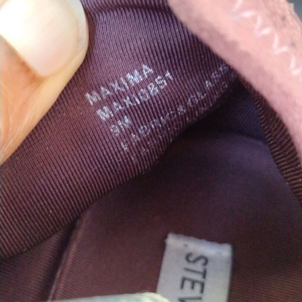 Steve Madden Maxima Sneakers Burgundy Women's Size 9 - Picture 8 of 8